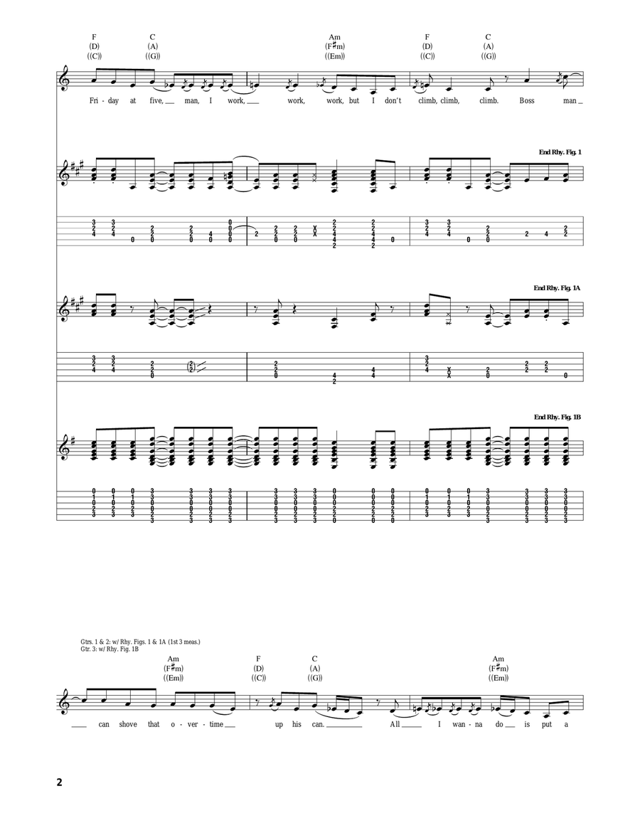 Drink In My Hand Drink In My Hand Acoustic Guitar scores gallery preview page 2