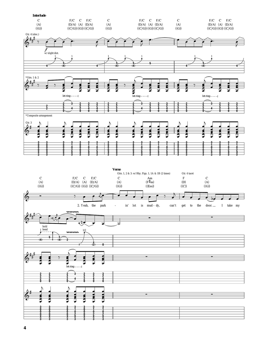 Drink In My Hand Drink In My Hand Acoustic Guitar scores gallery preview page 4