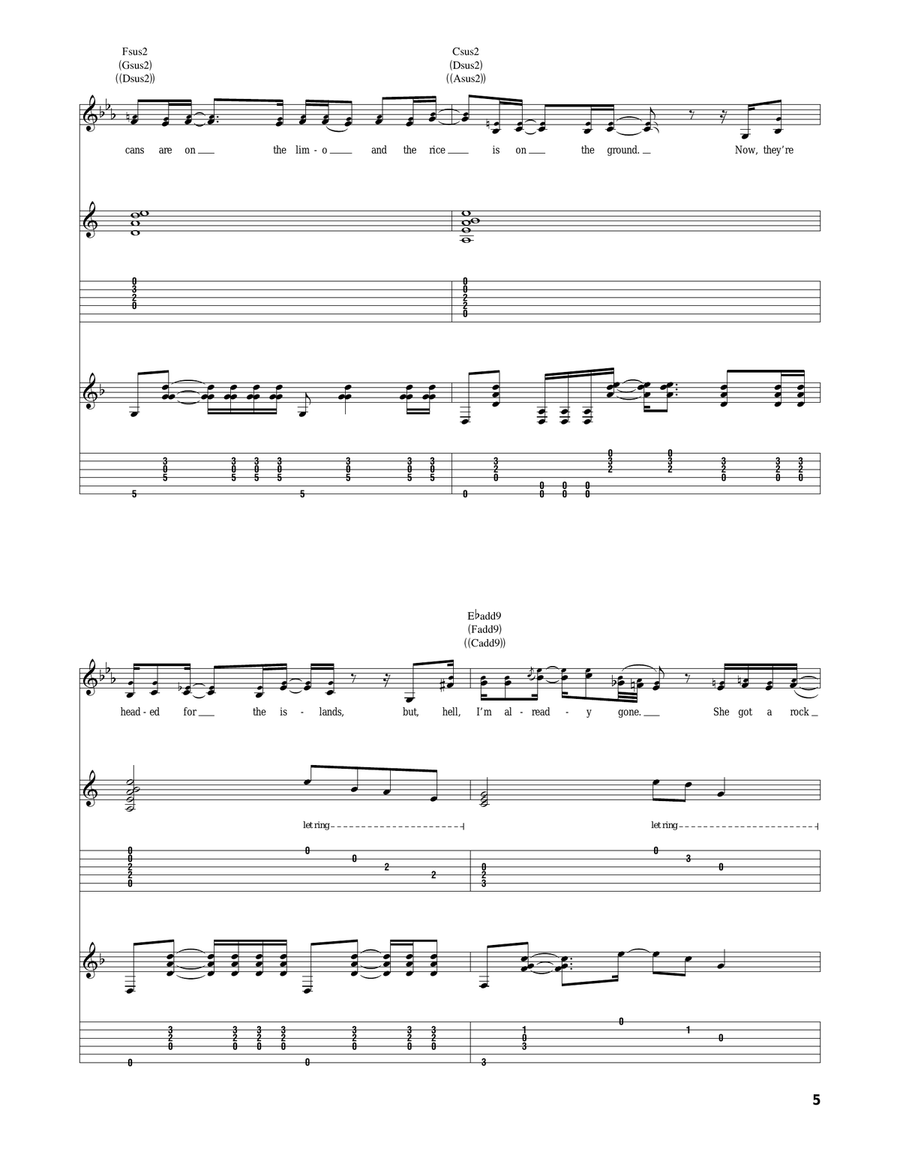 I'm Gettin' Stoned I'm Gettin' Stoned Acoustic Guitar scores gallery preview page 5