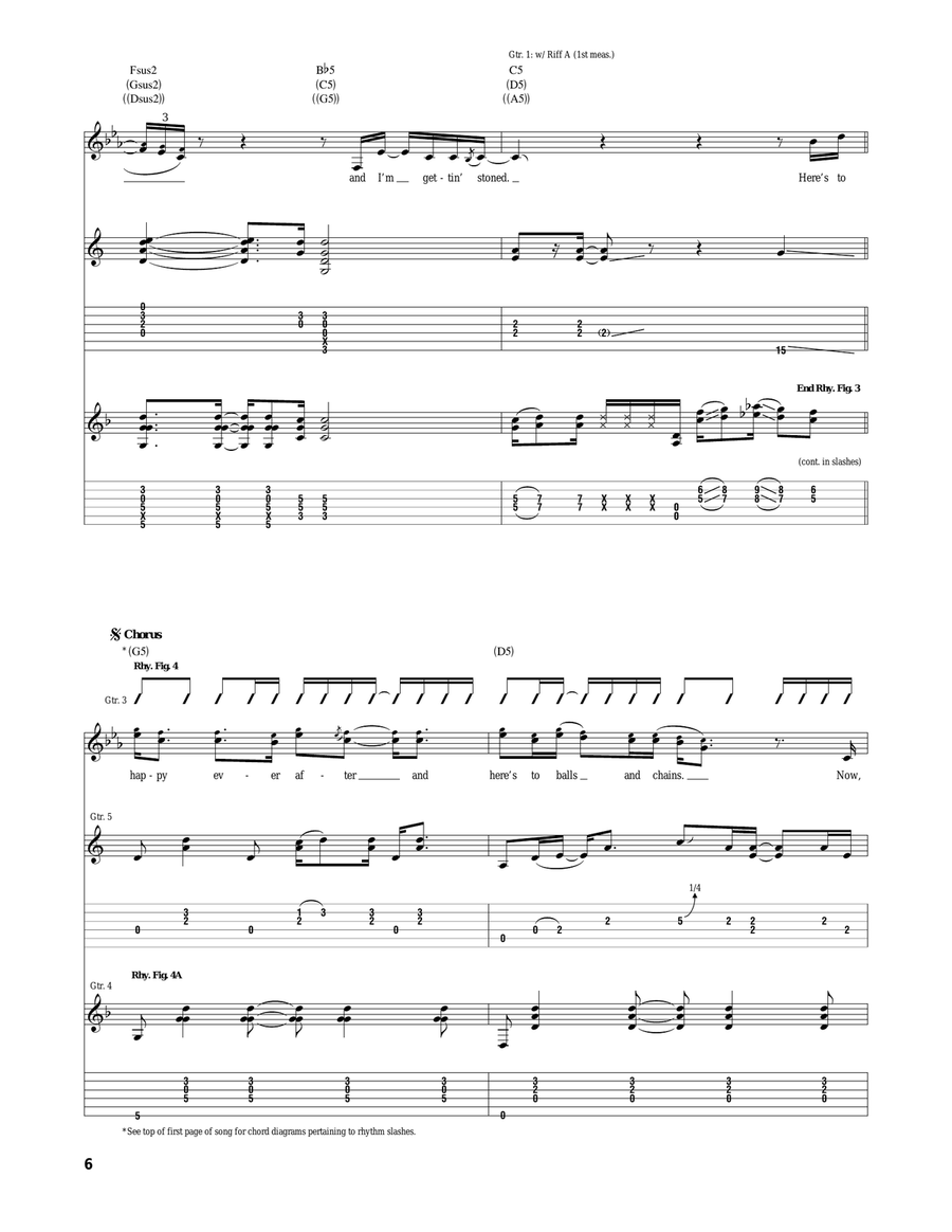 I'm Gettin' Stoned I'm Gettin' Stoned Acoustic Guitar scores gallery preview page 6