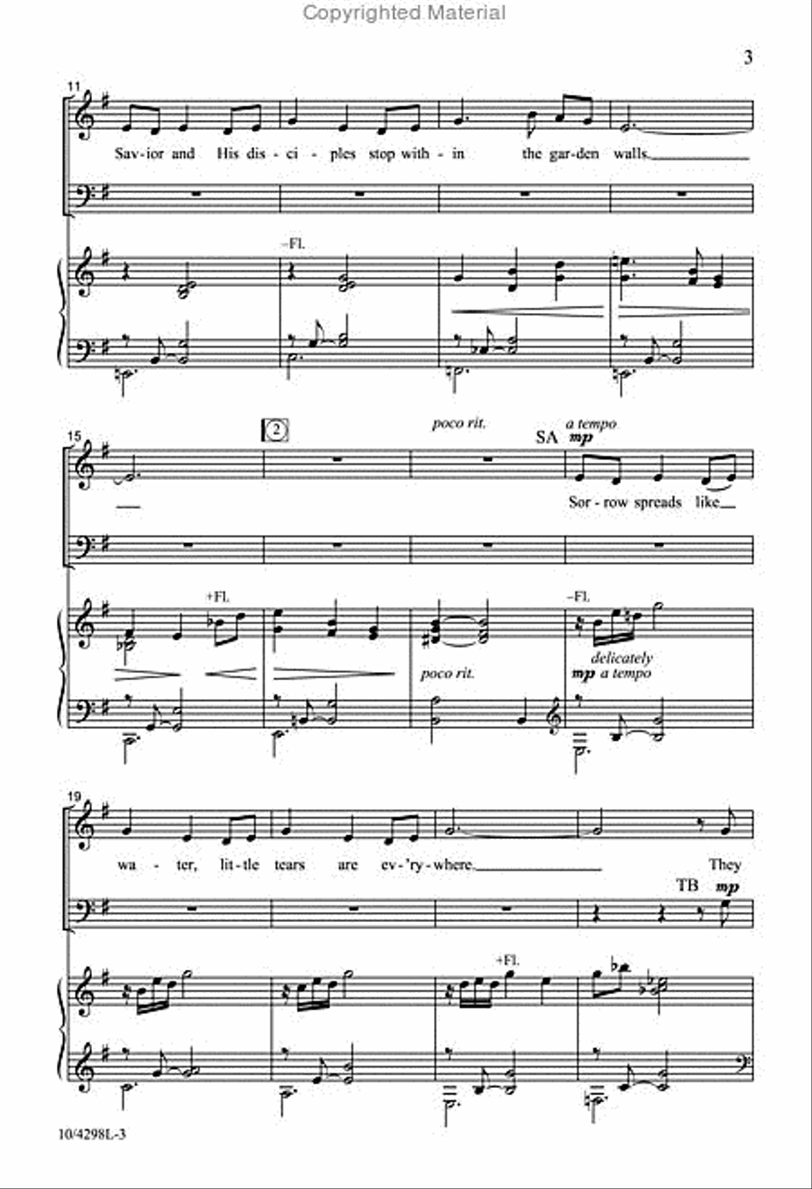 Little Tears 4-Part scores gallery preview page 3