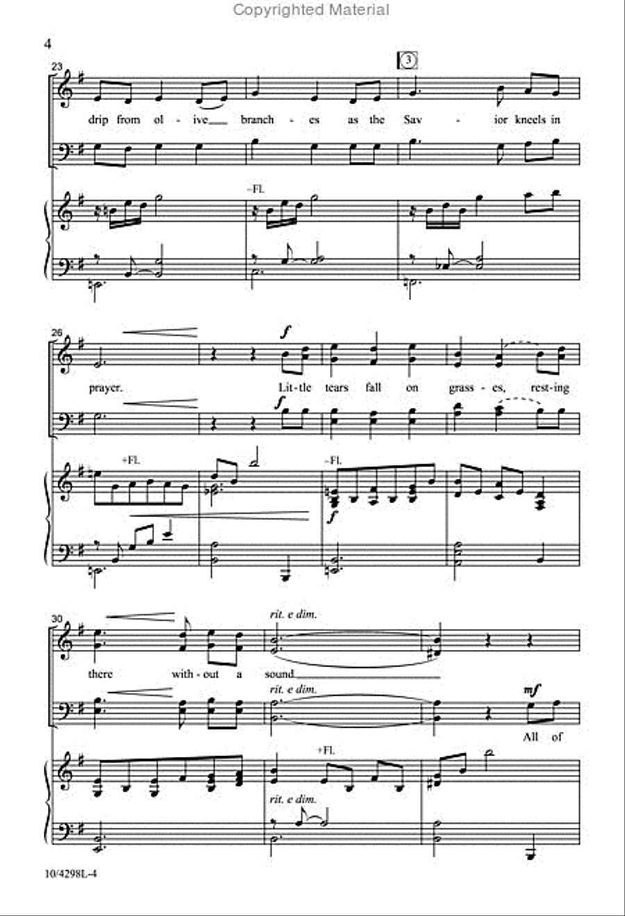 Little Tears 4-Part scores gallery preview page 4