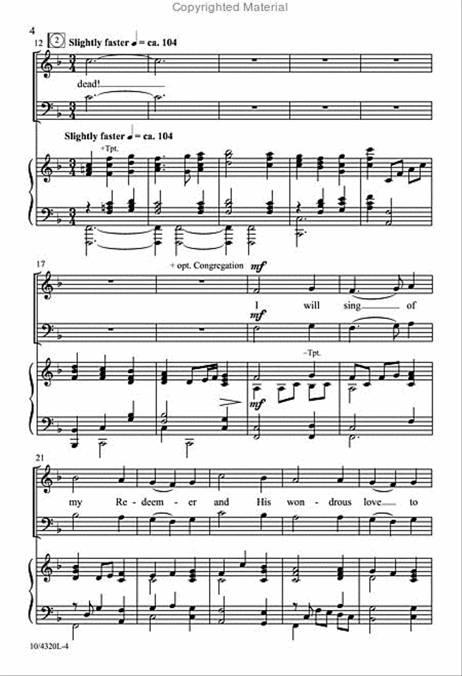 My Redeemer's Love My Redeemer's Love 4-Part scores gallery preview page 4