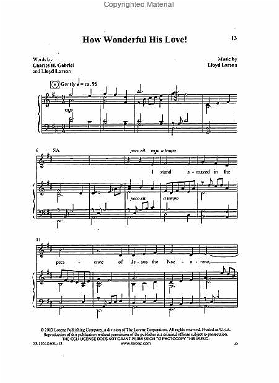 Wondrous Love - SATB Score with Performance CD 4-Part scores gallery preview page 3