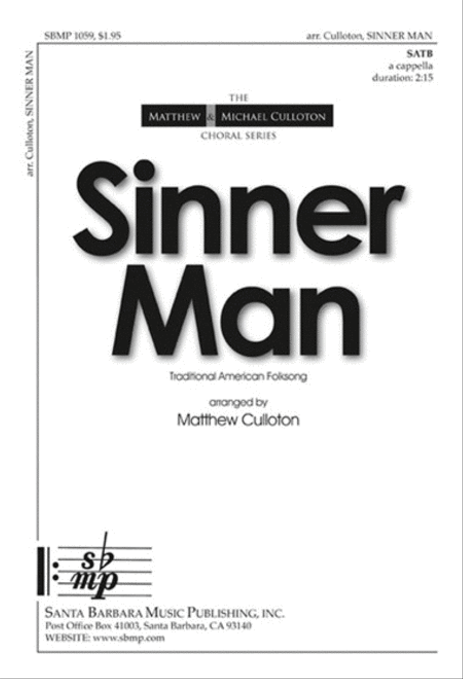 Sinner Man - SATB divisi Octavo Divisi scores gallery preview page 1