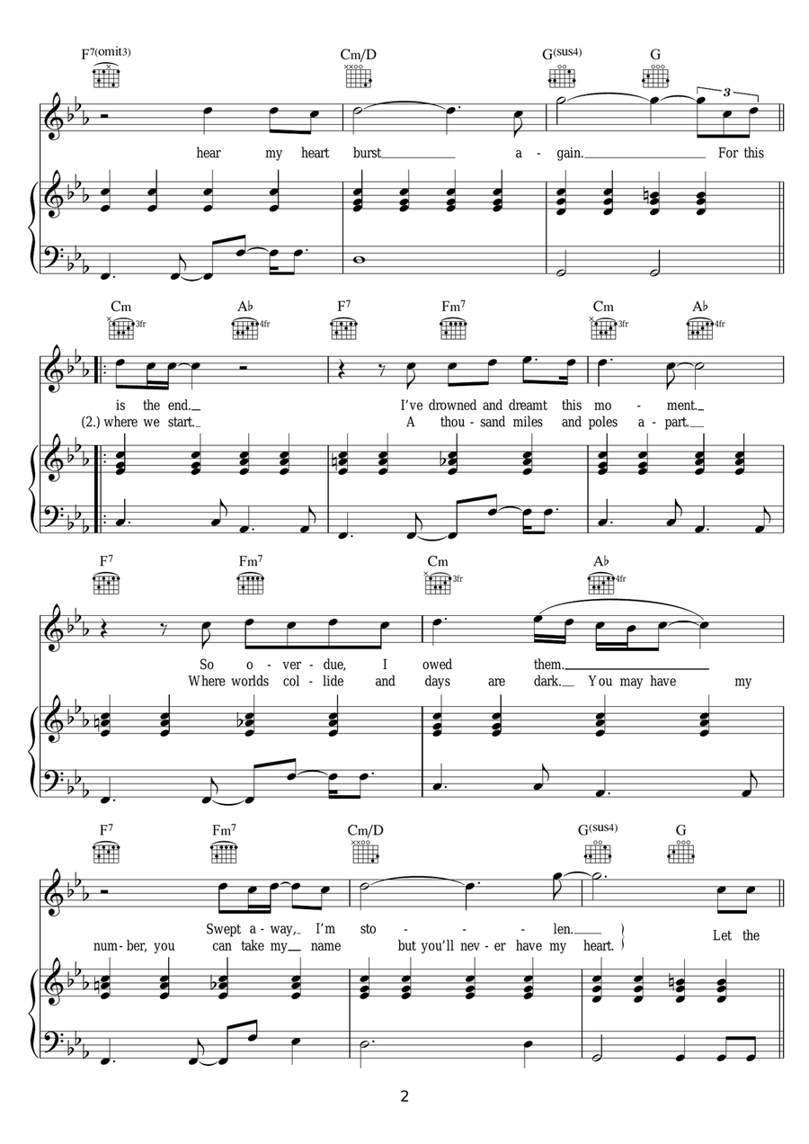 Skyfall Skyfall Guitar scores gallery preview page 2