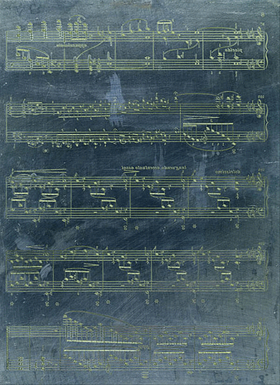Original Music Engraving Plate School and Community scores gallery preview page 1