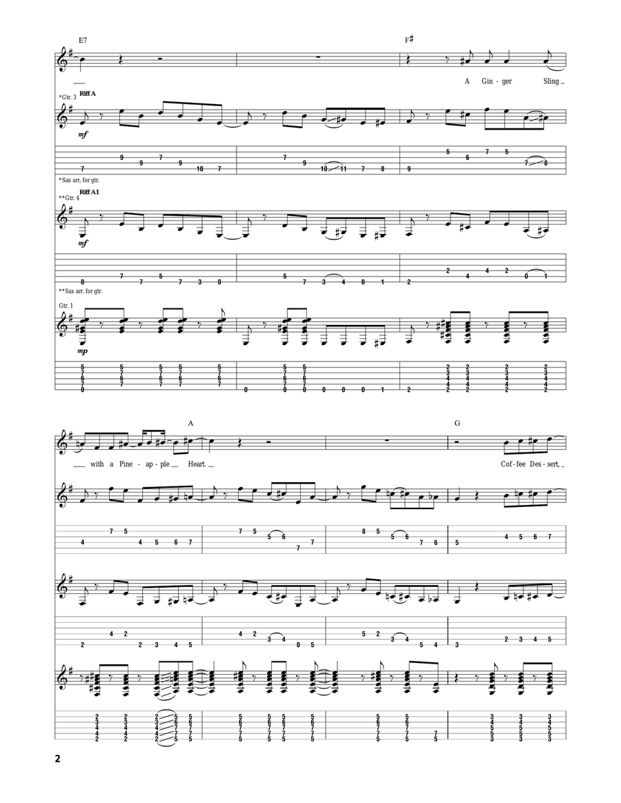 Savoy Truffle Acoustic Guitar scores gallery preview page 2