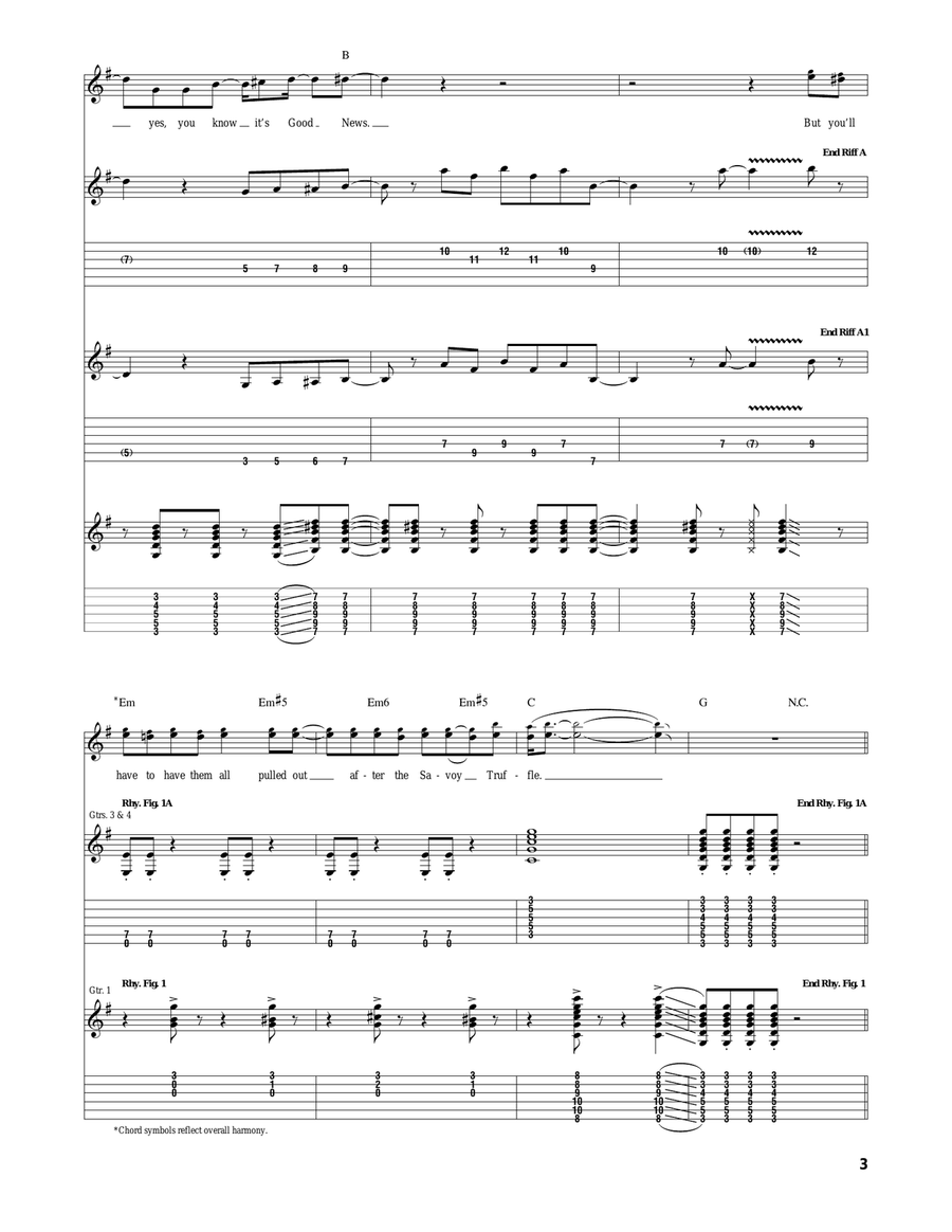 Savoy Truffle Acoustic Guitar scores gallery preview page 3