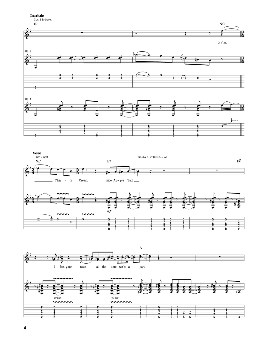 Savoy Truffle Acoustic Guitar scores gallery preview page 4