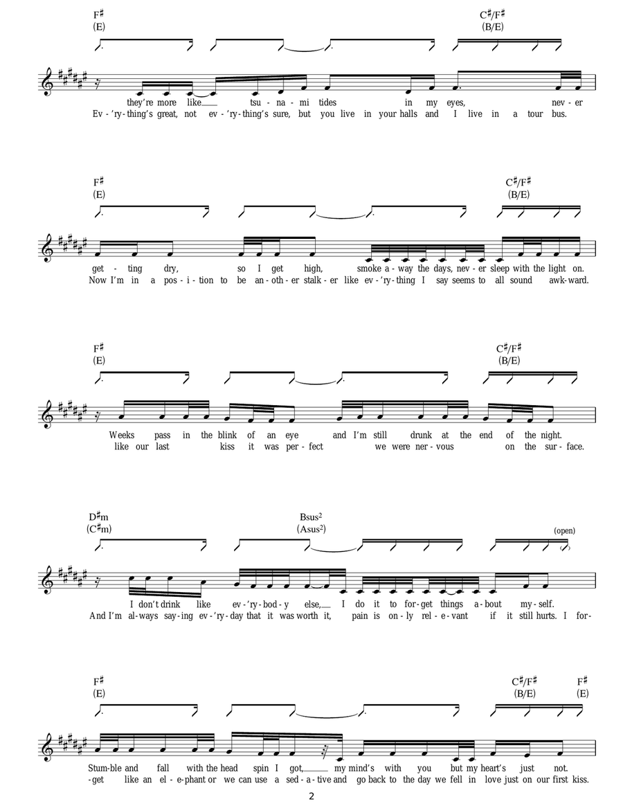 U.N.I. U.N.I. Acoustic Guitar scores gallery preview page 2