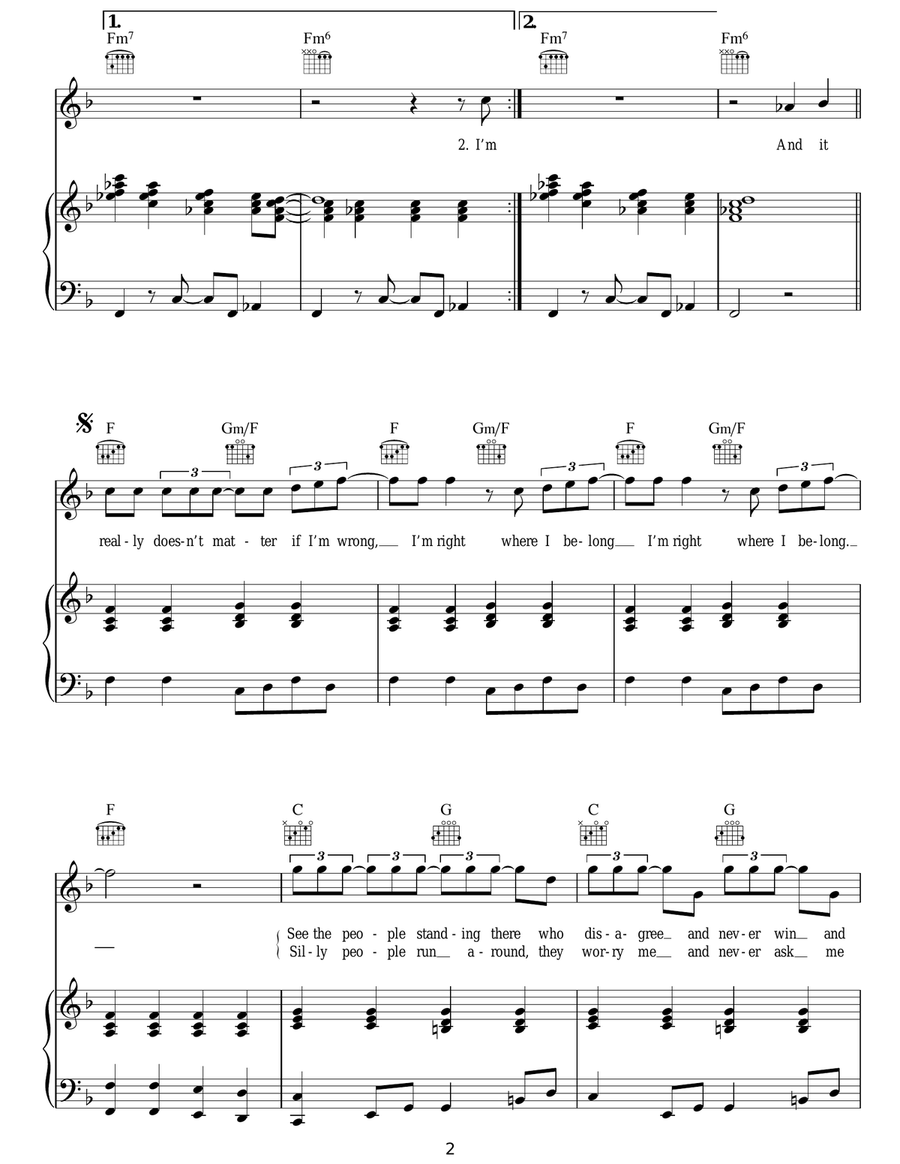 Fixing A Hole Acoustic Guitar scores gallery preview page 2