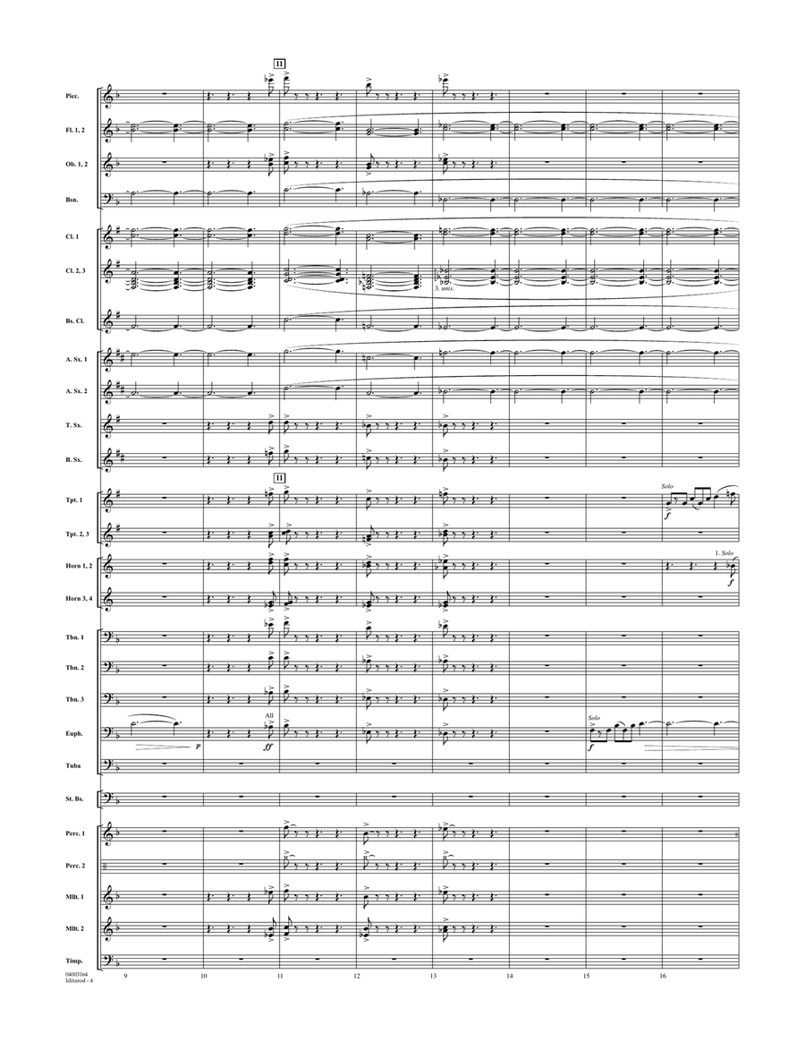 Iditarod - Full Score Iditarod - Full Score Concert Band scores gallery preview page 4