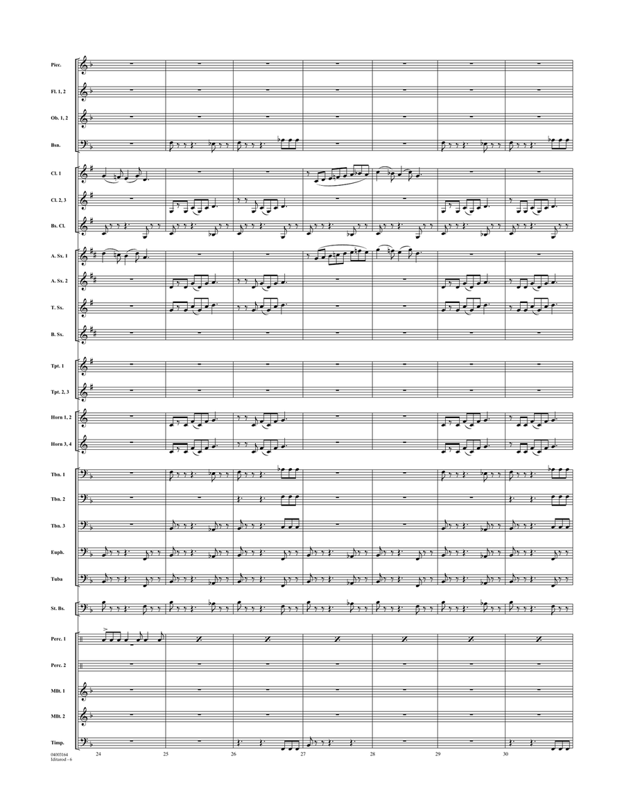 Iditarod - Full Score Iditarod - Full Score Concert Band scores gallery preview page 6