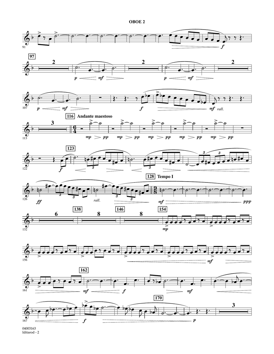 Iditarod - Oboe 2 Iditarod - Oboe 2 Concert Band scores gallery preview page 2