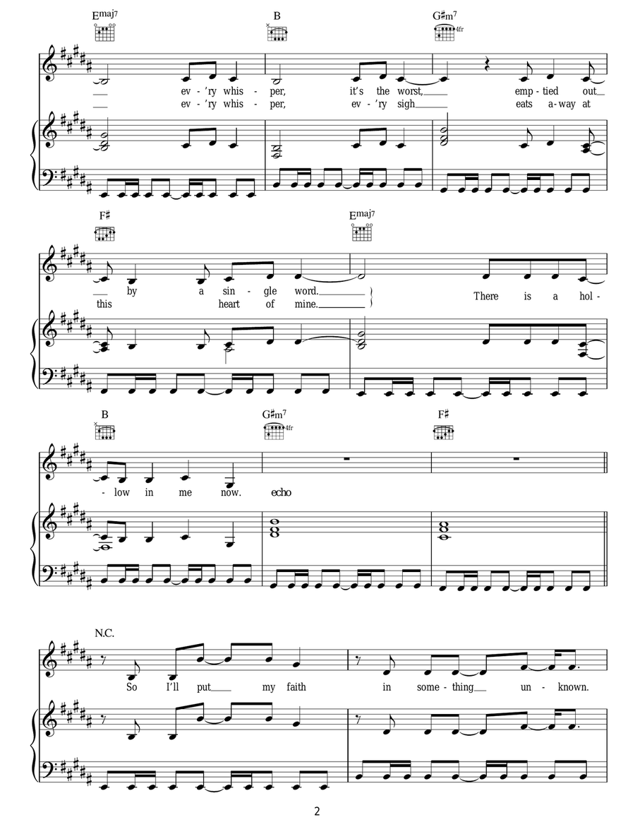 Sweet Nothing Sweet Nothing Acoustic Guitar scores gallery preview page 2