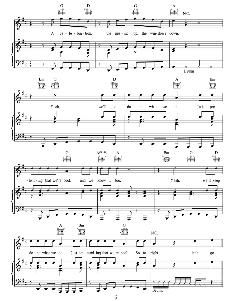 Live While We're Young Live While We're Young Acoustic Guitar scores gallery preview page 2
