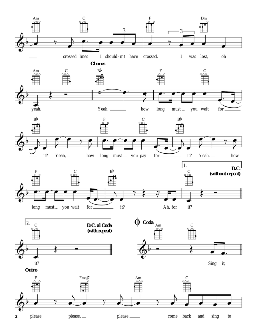 In My Place In My Place Ukulele scores gallery preview page 2