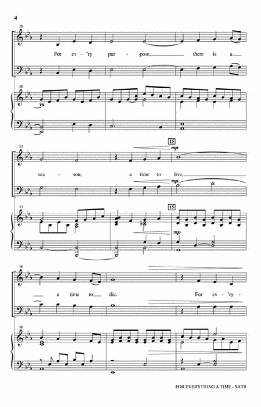 For Everything a Time For Everything a Time 4-Part scores gallery preview page 3