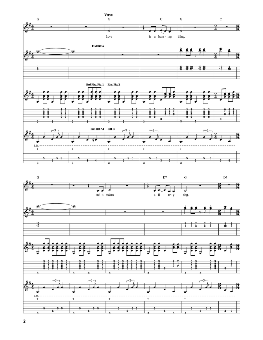 Ring Of Fire Ring Of Fire Electric Guitar scores gallery preview page 2