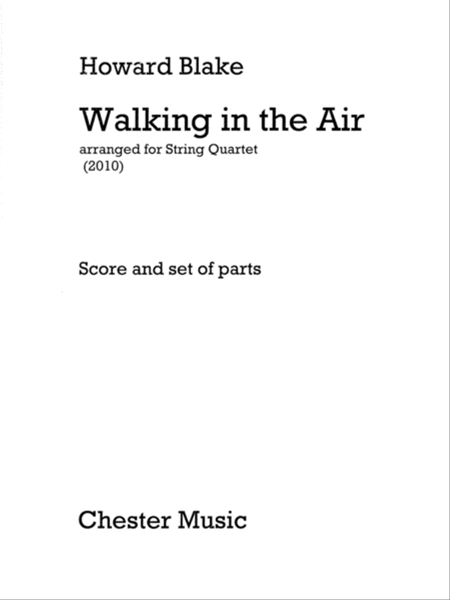 Walking in the Air, Op. 615 (from The Snowman) String Quartet scores gallery preview page 1