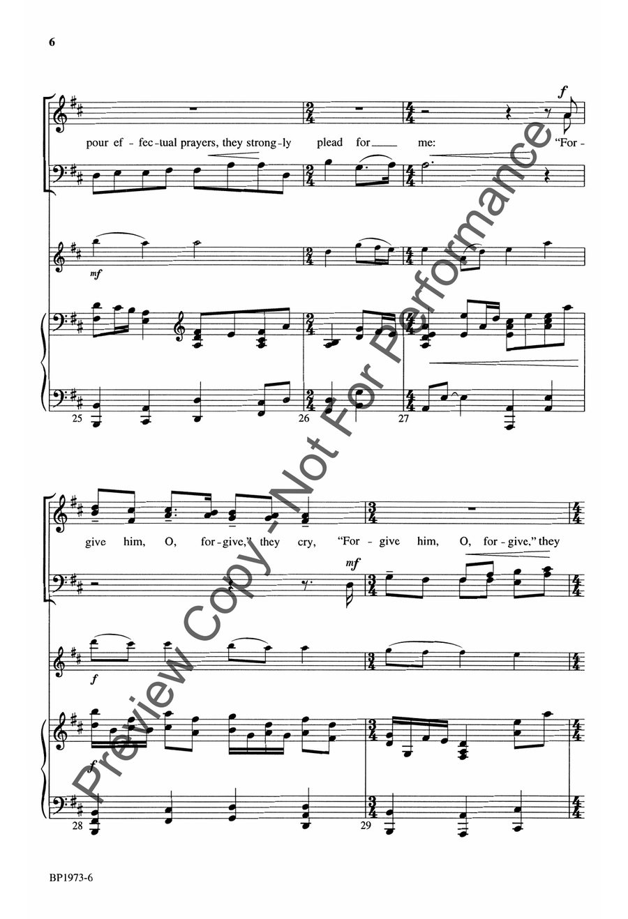 Arise, My Soul, Arise - SATB 4-Part scores gallery preview page 7