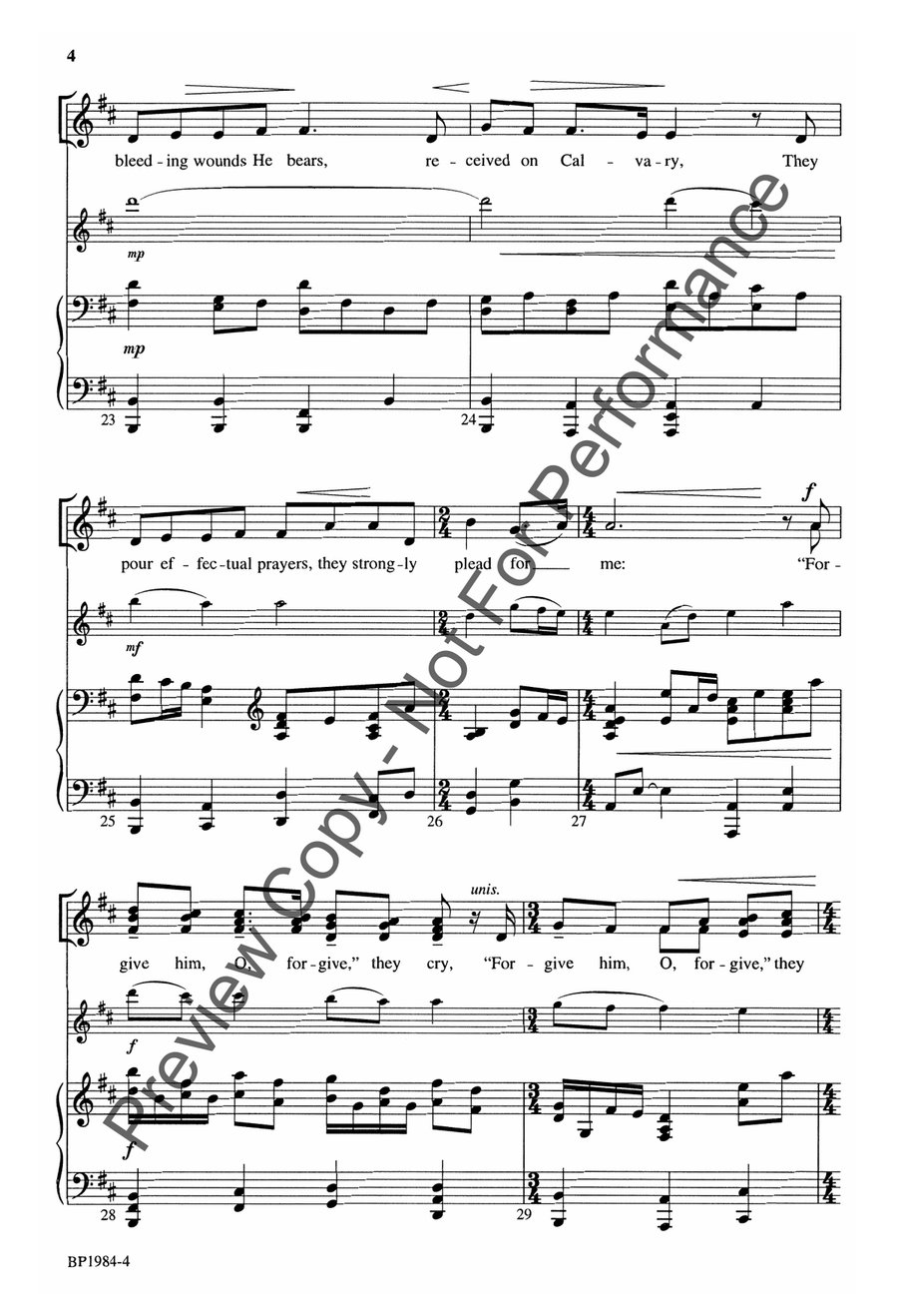 Arise, My Soul, Arise - SSA SSA scores gallery preview page 5