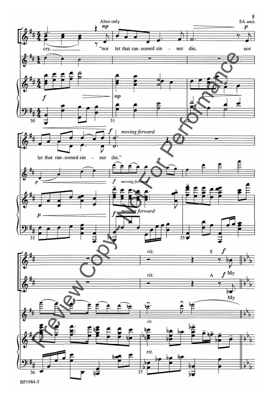 Arise, My Soul, Arise - SSA SSA scores gallery preview page 6