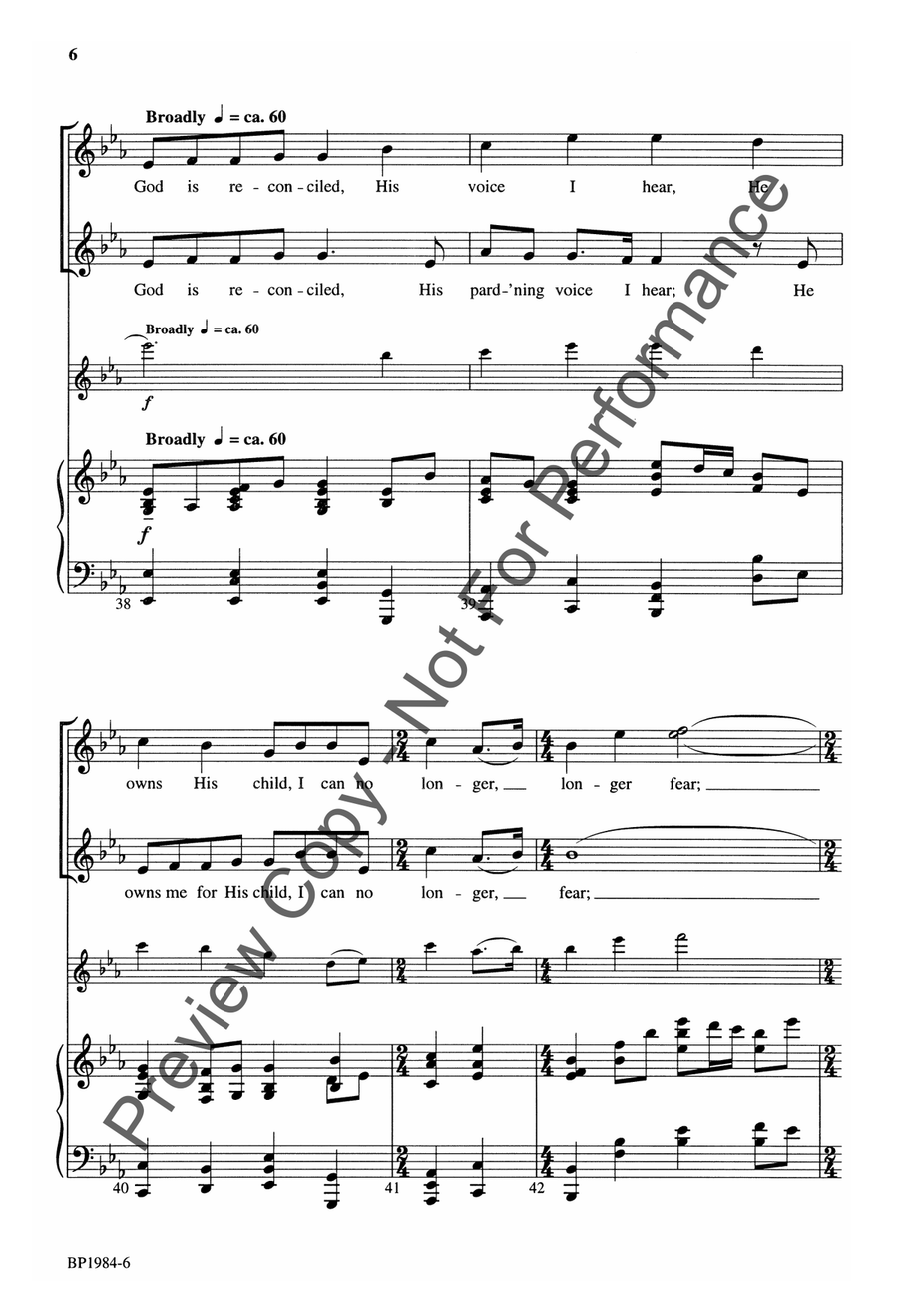 Arise, My Soul, Arise - SSA SSA scores gallery preview page 7