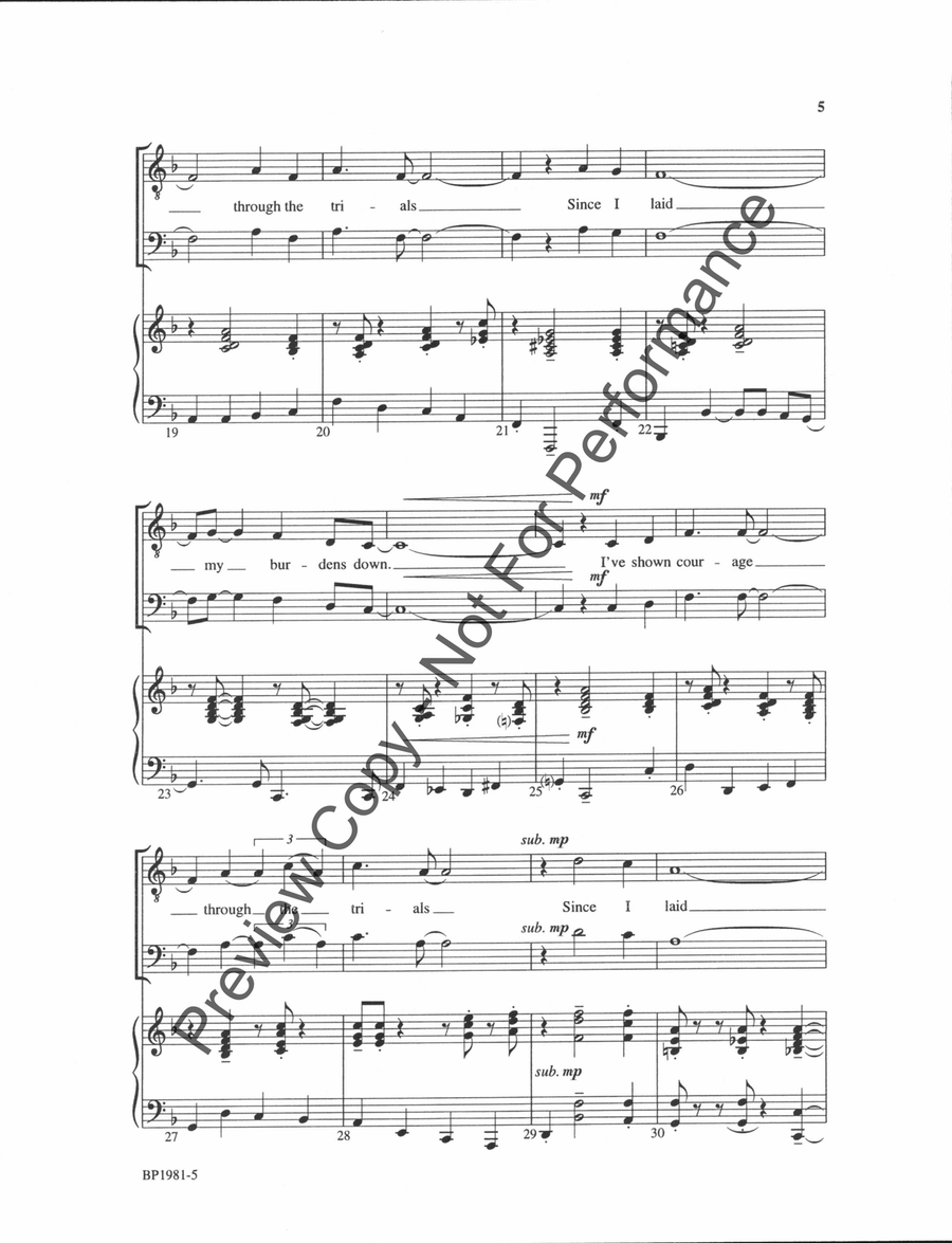 Glory, Glory, Hallelujah! - TTBB TTBB scores gallery preview page 5