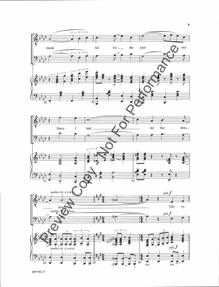 Glory, Glory, Hallelujah! - TTBB TTBB scores gallery preview page 9