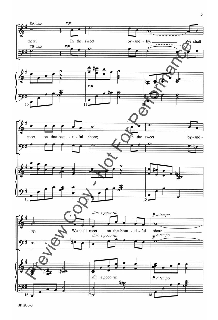 In The Sweet By-and-By - Helvey 4-Part scores gallery preview page 4