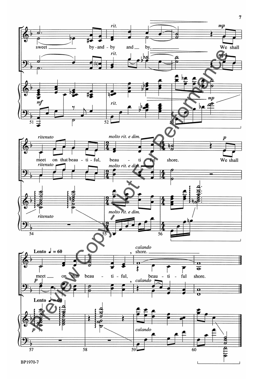 In The Sweet By-and-By - Helvey 4-Part scores gallery preview page 8