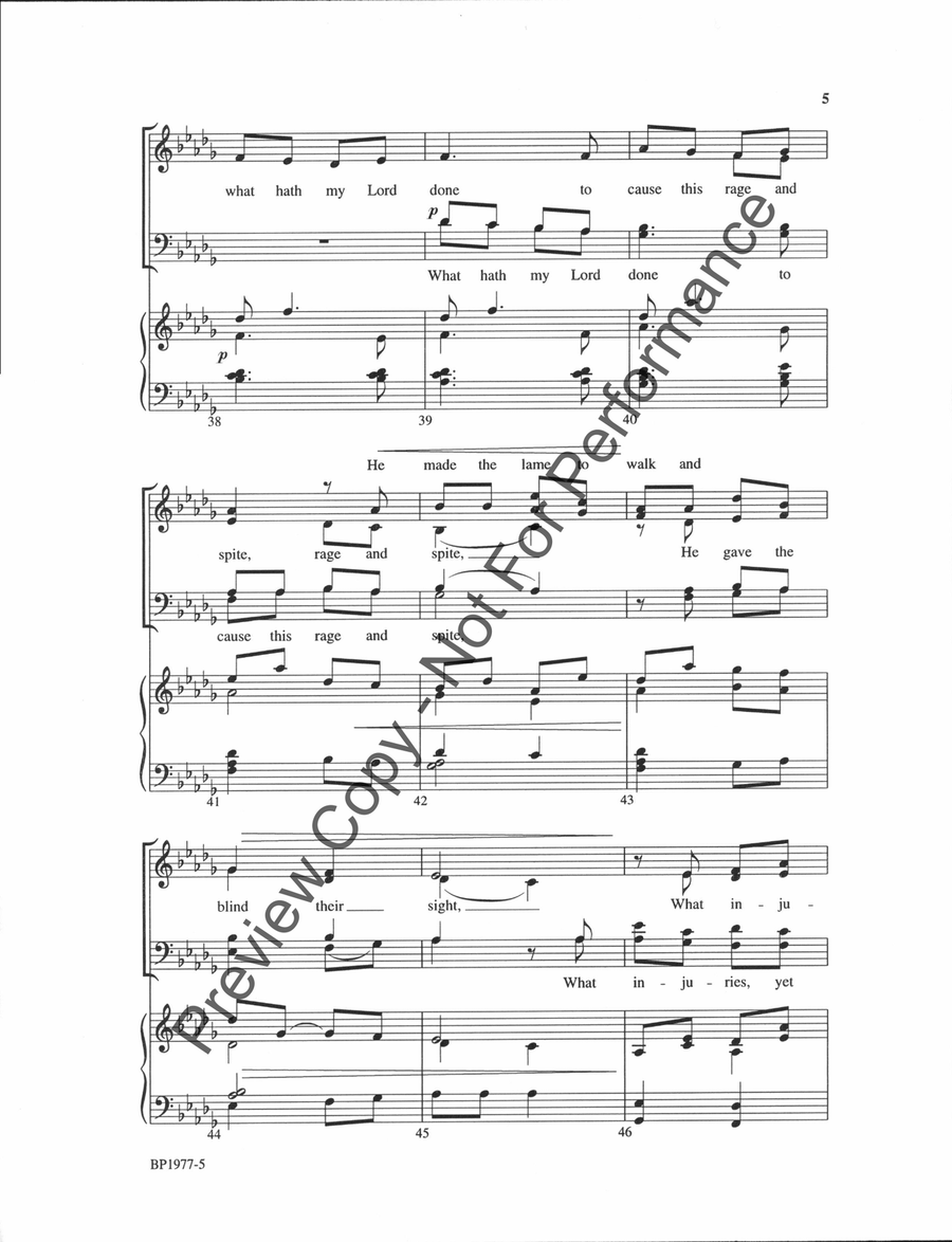My Song Is Love Unknown My Song Is Love Unknown 4-Part scores gallery preview page 5