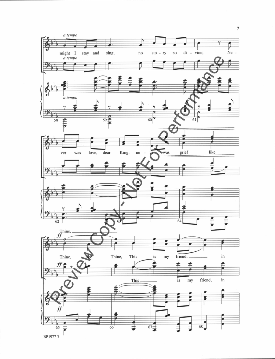 My Song Is Love Unknown My Song Is Love Unknown 4-Part scores gallery preview page 7