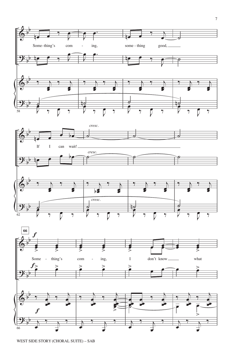 West Side Story (Choral Suite) (arr. Mac Huff) 3-Part scores gallery preview page 6