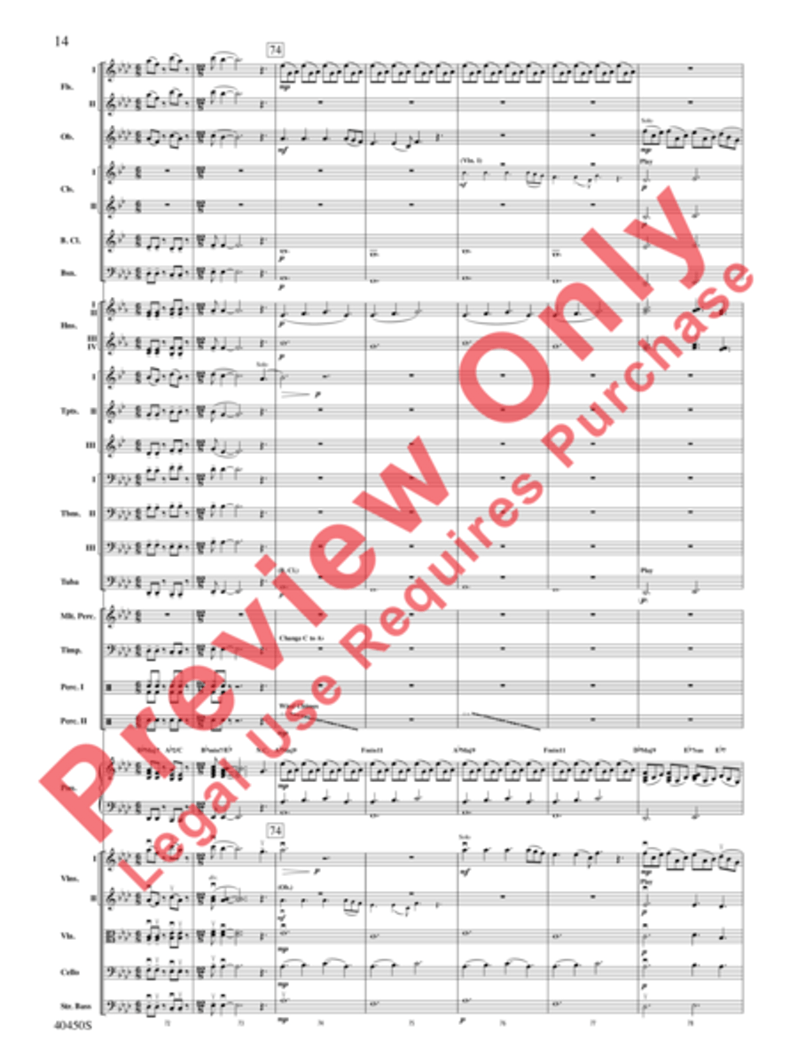 A Whitney Houston Tribute Full Orchestra scores gallery preview page 15