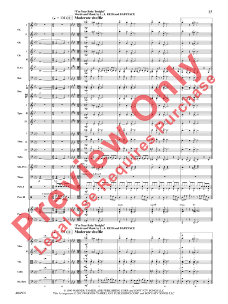 A Whitney Houston Tribute Full Orchestra scores gallery preview page 16