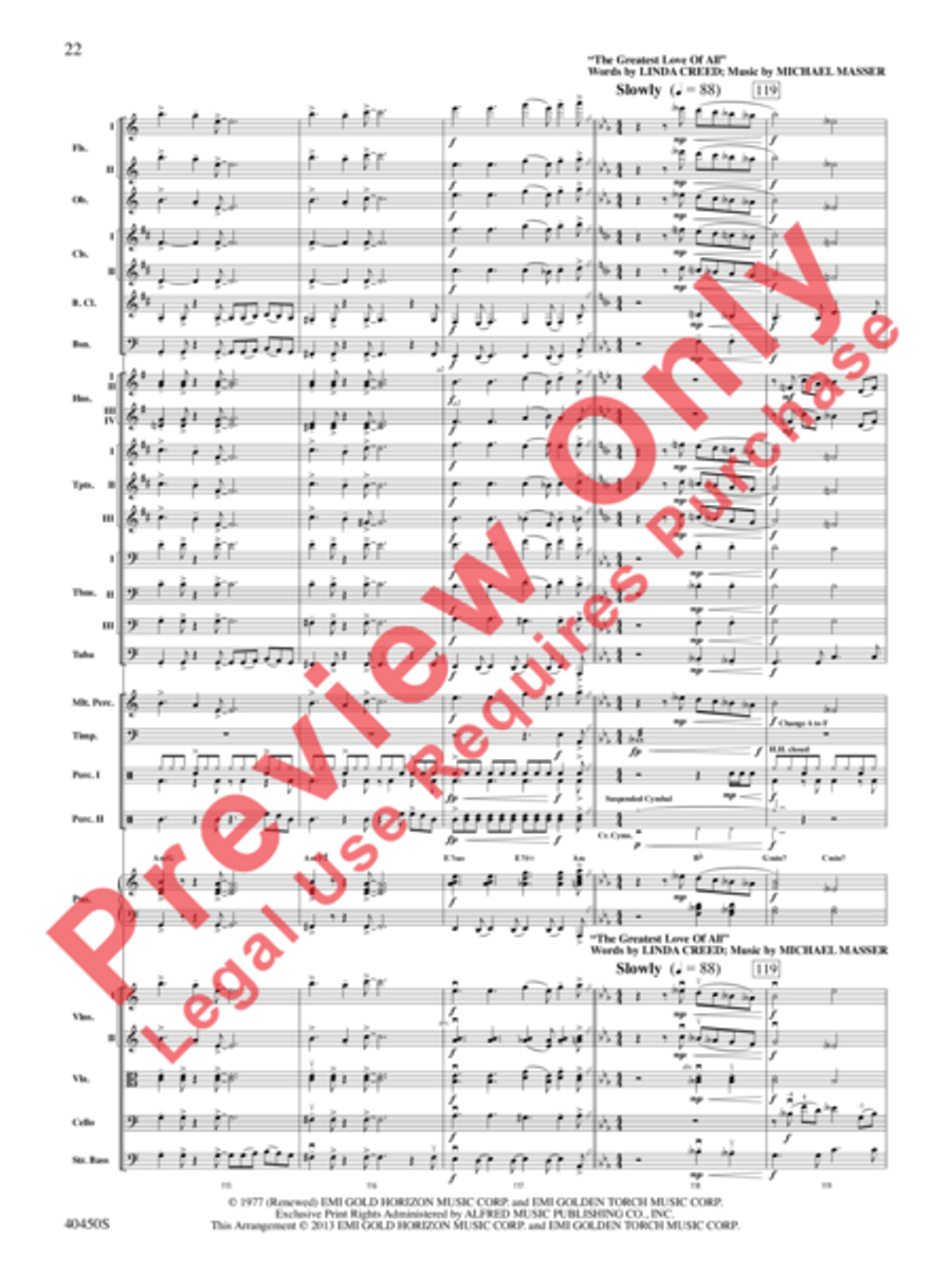 A Whitney Houston Tribute Full Orchestra scores gallery preview page 23