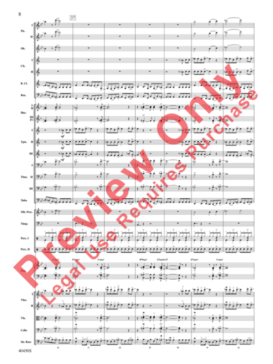 A Whitney Houston Tribute Full Orchestra scores gallery preview page 9
