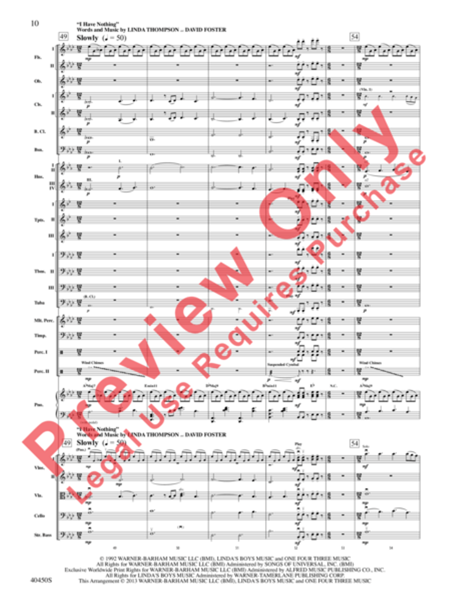 A Whitney Houston Tribute Full Orchestra scores gallery preview page 11