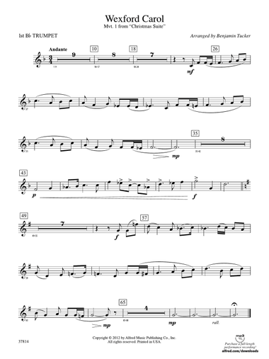 Wexford Carol: 1st B-flat Trumpet