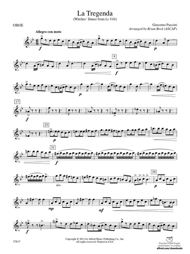 La Tregenda: Oboe