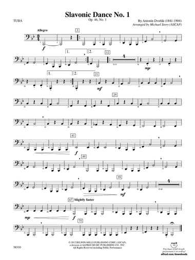 Slavonic Dance No. 1: Tuba