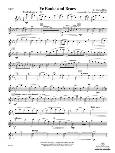 Ye Banks and Braes: Flute
