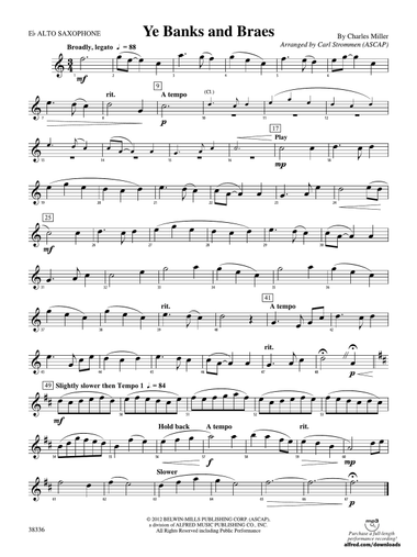 Ye Banks and Braes: E-flat Alto Saxophone