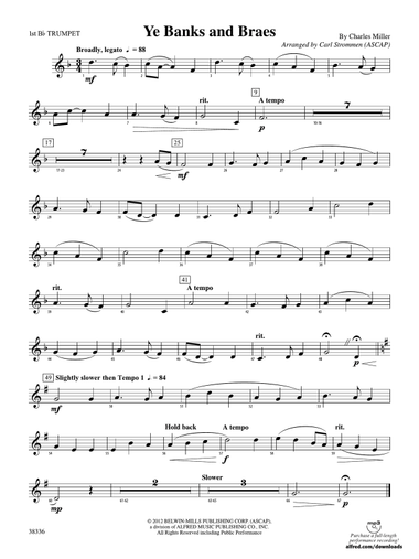 Ye Banks and Braes: 1st B-flat Trumpet