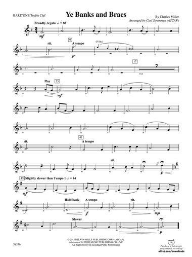 Ye Banks and Braes: Baritone T.C.