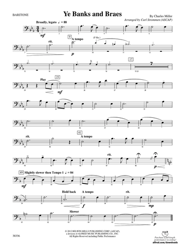 Ye Banks and Braes: Baritone B.C.