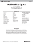 Dubinushka, Op. 62: Score mini preview